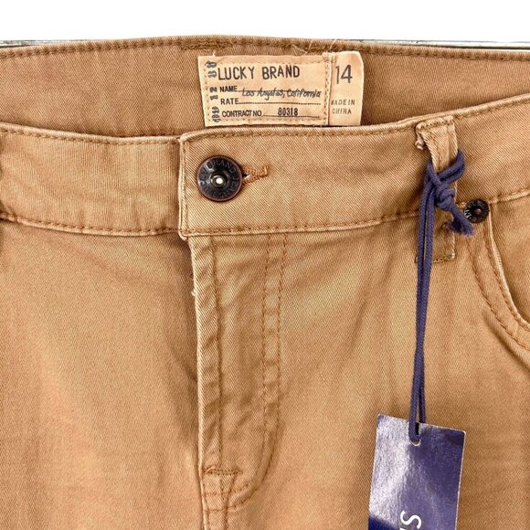 NWT BOY'S LUCKY BRAND SLIM FIT KHAKI PANTS - 14 - Picture 5 of 7